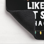 Most Likely To Hit Santa With A Golf Ball Christma Muismat (Hoek)