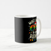 Most Likely To Hunt Rudolph Funny Matching Xmas  Koffiemok (Voorkant rechts)