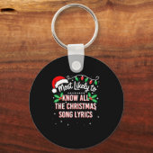 Most Likely To Know All The Christmas Song Lyrics  Sleutelhanger (Voorkant)