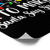 Most Likely To Make Santa Say Six Seven Funny Xmas Poster (Hoek)