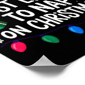 Most Likely To Nap On Christmas Family  Poster (Hoek)