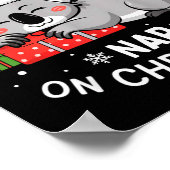 Most Likely To Nap On Christmas Funny Koala Xmas F Poster (Hoek)