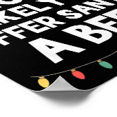 Most Likely To Offer Santa A Beer Christmas Funny Poster (Hoek)