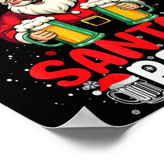 Most Likely To Offer Santa A Beer Funny Drinking C Poster (Hoek)