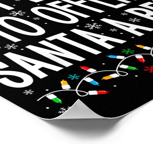 Most Likely To Offer Santa A Beer Funny Drinking C Poster (Hoek)