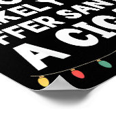 Most Likely To Offer Santa A Cigar Christmas Funny Poster (Hoek)