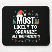 Most Likely To Organize All The Christmas Xmas  Muismat (Voorkant)