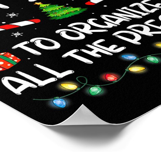 Most Likely To Organize All The Family Christmas  Poster (Hoek)