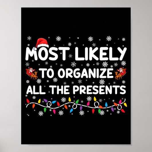 Most Likely To Organize All The Xmas Poster (Voorkant)