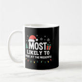 Most Likely To Peek At The Christmas Funny Xmas  Koffiemok (Links)