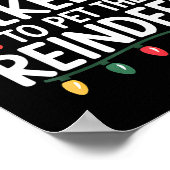 Most Likely To Pet The Reindeer Christmas Matching Poster (Hoek)