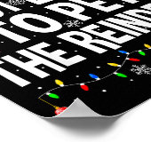 Most Likely To Pet The Reindeer Family Matching Ch Poster (Hoek)