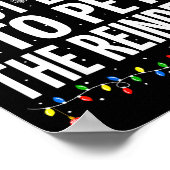 Most Likely To Pet The Reindeer Funny Family Chris Poster (Hoek)