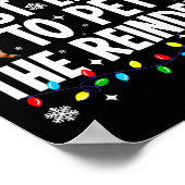 Most Likely To Pet The Reindeer Funny Matching Fam Poster (Hoek)