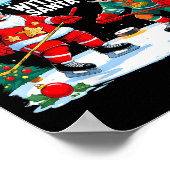 Most Likely To Play Hockey With Santa Christmas  Poster (Hoek)