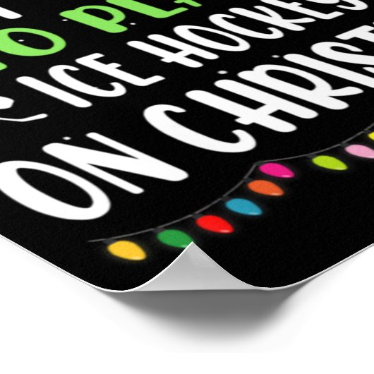 Most Likely To Play Ice Hockey With Santa Family C Poster (Hoek)