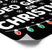 Most Likely To Play Video Games On Christmas Shirt Poster (Hoek)