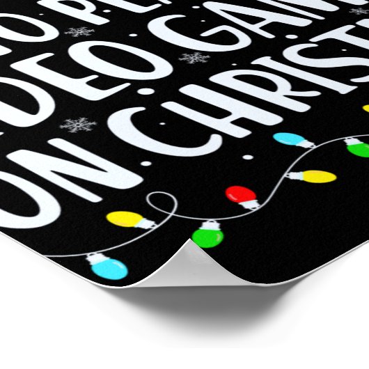 Most Likely To Play Videogames On Christmas T Shir Poster (Hoek)