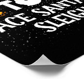 Most Likely To Race Santas Sleigh Funny Snowman Ch Poster (Hoek)