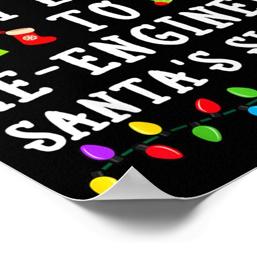 Most Likely To Re-engineer Santa's Sleigh Christma Poster (Hoek)