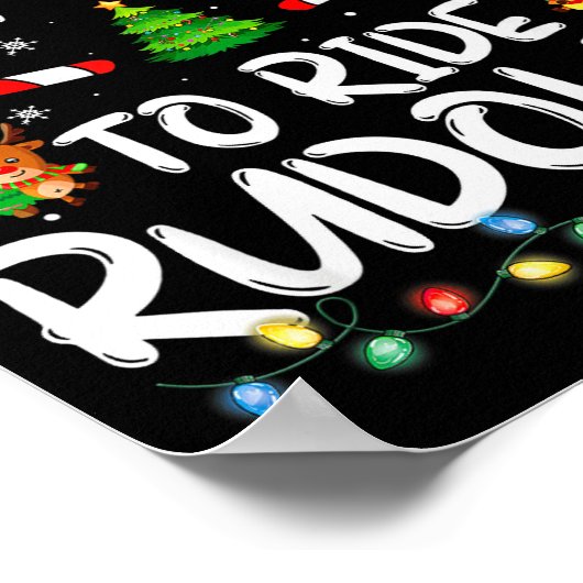 Most Likely To Ride Rudolph Funny Christmas Holida Poster (Hoek)