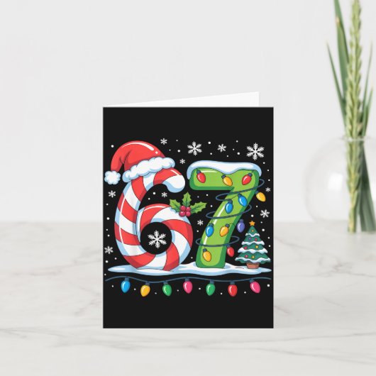 Most Likely To Say 67 Christmas Matching 7 6 Famil Kaart (Voorkant)