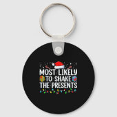 Most Likely To Shake The Family Matching Christmas Sleutelhanger (Voorkant)