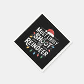 Most Likely To Shoot The Reindeer Family Christmas Servet (Hoek)