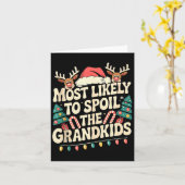 Most Likely To Sil The Grandkids Christmas Days Fu Kaart (Gele Bloem)