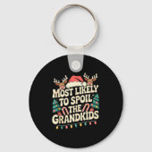 Most Likely To Sil The Grandkids Christmas Days Fu Sleutelhanger (Voorkant)