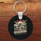 Most Likely To Sil The Grandkids Christmas Days Fu Sleutelhanger (Voorkant)
