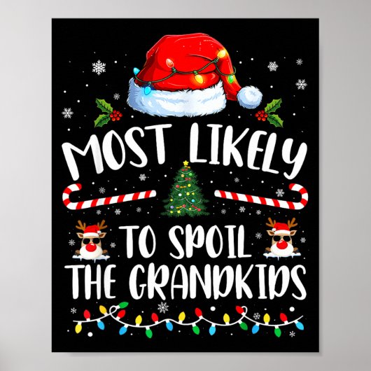 Most Likely To Sil The Grandkids Family Matching C Poster (Voorkant)