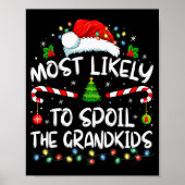 Most Likely To Sil The Grandkids Funny Christmas G Poster (Voorkant)