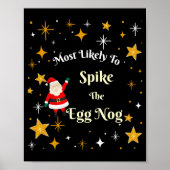Most Likely To Ske The Egg Nog  Poster (Voorkant)