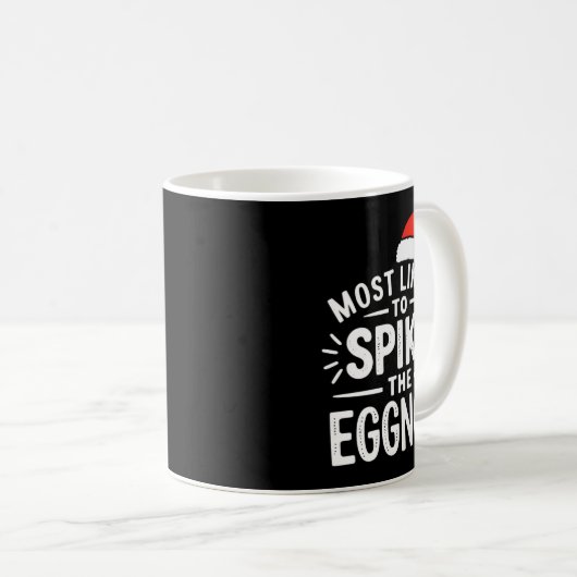 Most Likely To Ske The Eggnog Christmas Matching Koffiemok (Voorkant rechts)