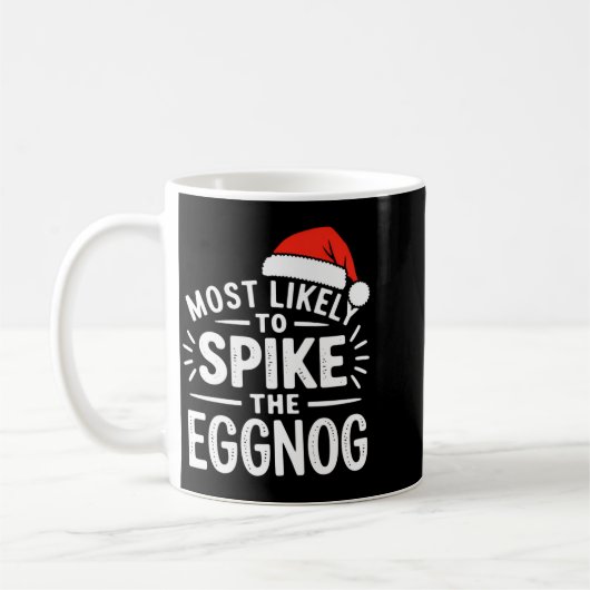 Most Likely To Ske The Eggnog Christmas Matching  Koffiemok (Links)
