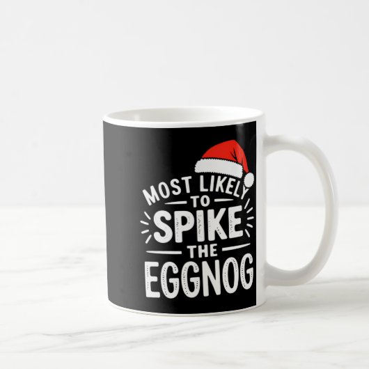 Most Likely To Ske The Eggnog Christmas Matching  Koffiemok (Rechts)