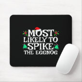 Most Likely To Ske The Eggnog Funny Matching Chris Muismat (Met muis)