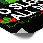 Most Likely To Sleigh All Day Christmas Matching  Poster (Hoek)