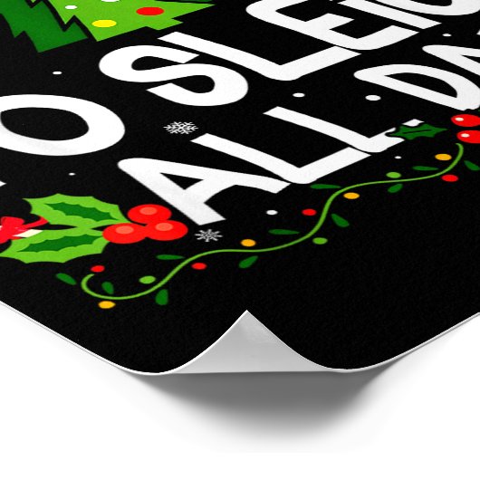 Most Likely To Sleigh All Day Christmas Matching  Poster (Hoek)