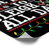 Most Likely To Sleigh All Day Funny Christmas For  Poster (Hoek)