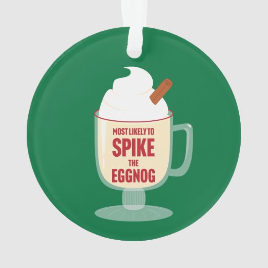 Most Likely to Spike the Eggnog Ornament (achterkant)