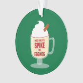 Most Likely to Spike the Eggnog Ornament (voorkant)