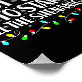 Most Likely To Start All The Shenanigans Christmas Poster (Hoek)