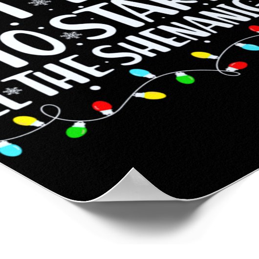 Most Likely To Start All The Shenanigans Christmas Poster (Hoek)