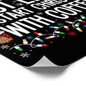 Most Likely To Start Christmas With Coffee Funny F Poster (Hoek)