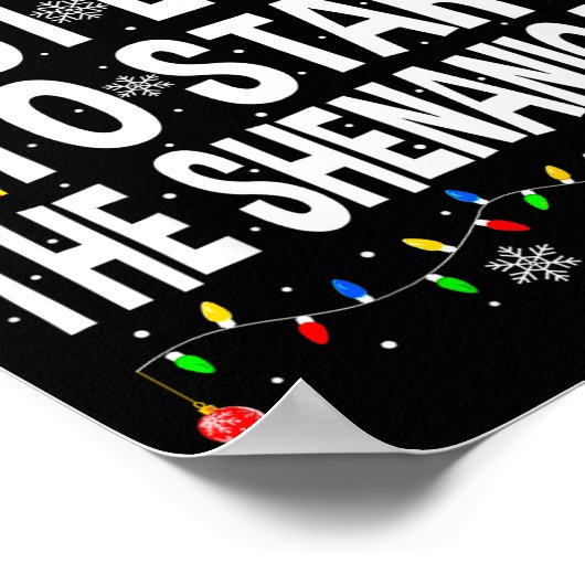 Most Likely To Start The Shenanigans Xmas Matching Poster (Hoek)