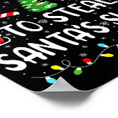 Most Likely To Steal Santa's Sleigh Family Matchin Poster (Hoek)