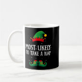 Most Likely To Take A Nap Matching Christmas Elf  Koffiemok (Links)