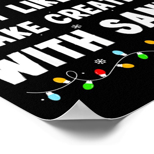 Most Likely To Take Creatine With Santa  Poster (Hoek)